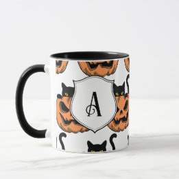 Mug Vintage Halloween Chat Motif Éffrayant Personnalis
