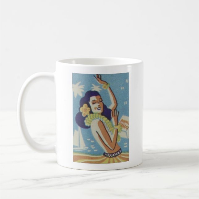 Mug Vintage Hawaii Hula (Gauche)