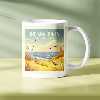 Mug Vintage Indiana Dunes National Park 