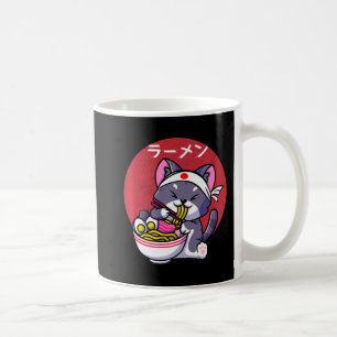 Mug Vintage Kawaii Anime Ramen Chat Japonais nourritur