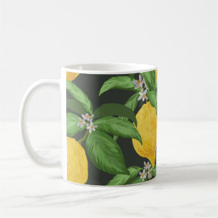 Mug Vintage Lemon Tropical Motif