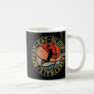 Mug Vintage Manger Sleep Basketball Répétition Retro D