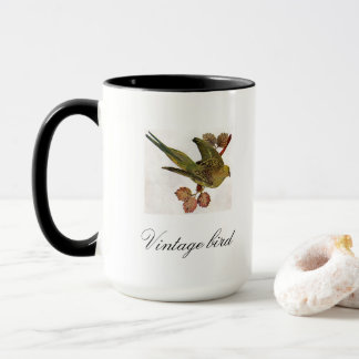 Mug Vintage mignon coloré Oiseau et feuillage