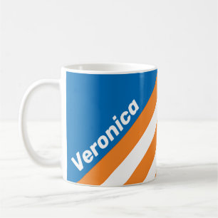 Mug Vintage New Amsterdam Rayures avec Nom