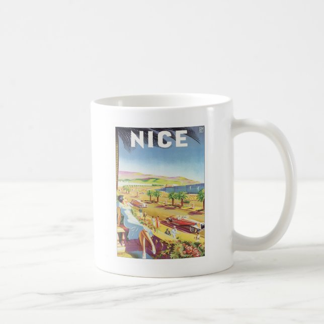 Mug Vintage Nice France (Droite)