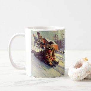 Mug Vintage Noël, père et fille Dormage