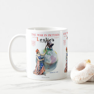 Mug Vintage Patriotique Lady Liberty Magazine Couvertu