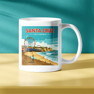 Mug Vintage Père Noël Cruz Californie