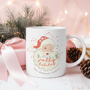 Mug Vintage Père Noël Jolly cadeau de vacances