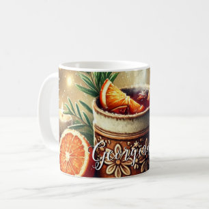 Mug Vintage personnalisé Marché de Noël Vins Multiculé