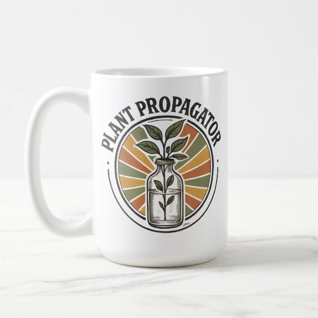 Mug Vintage Plant Propagator Badge (Gauche)