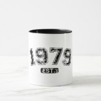 Vintage Rétro 1979 Grunge Est. Graphique établi