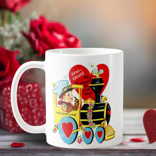 Mug Vintage Retro Choo Choisissez-moi Saint-Valentin