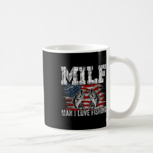 Mug Vintage Rétro M.i.l.f Homme J'adore Pêche Drôle De