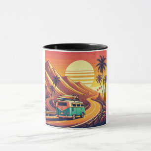 Mug Vintage Road Trip Adventure Van