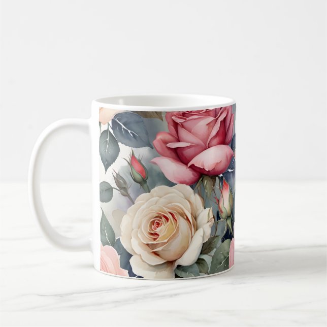 Mug Vintage roses (Gauche)
