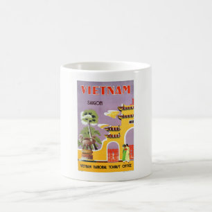 Mug Vintage Saigon Vietnam Travel