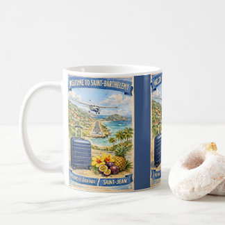 Mug Vintage Saint-Barthélemy Airport /