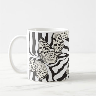 Mug Vintage sans couture papillons multicolores motif.