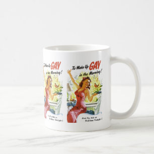 Mug Vintage "Se réveiller gay"