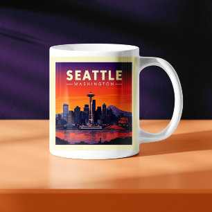 Mug Vintage Seattle Washington