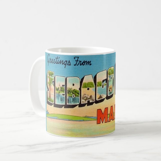 Mug Vintage Sebago Lake Maine (Devant gauche)
