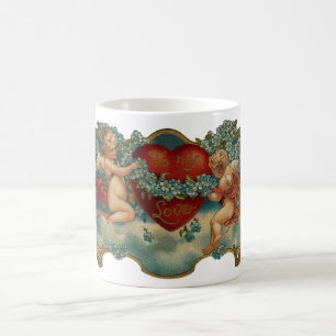 Mug Vintage Valentine Cherubs