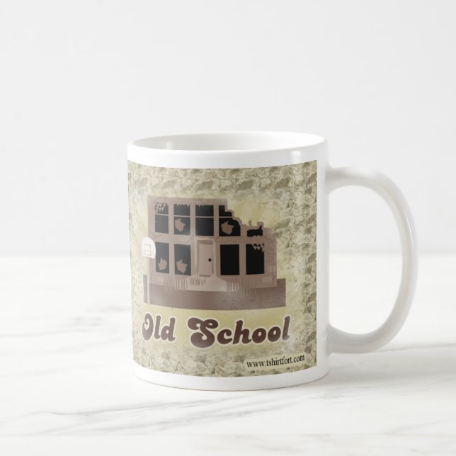 Mug Vintage Vieux Slogan Drôle Illustré (Droite)