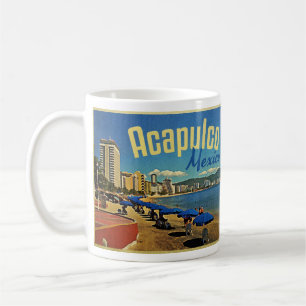 Mug Vintage voyage d'Acapulco Mexique