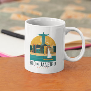 Mug Vintage voyage de la ville de Rio de Janeiro