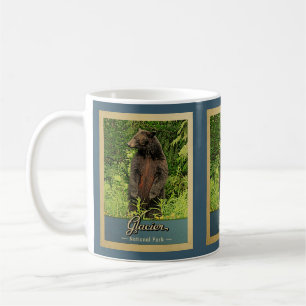 Mug Vintage voyage d'ours du parc national Glacier