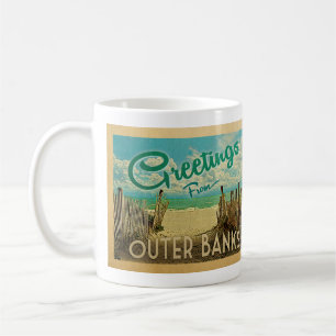 Mug Vintage voyage externe de plage de banques
