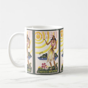 Mug Vintage voyage Hawaï