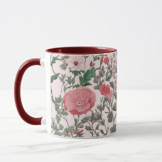 Mug Vintages Fleurs sauvages Floraux Et Pépites Rose