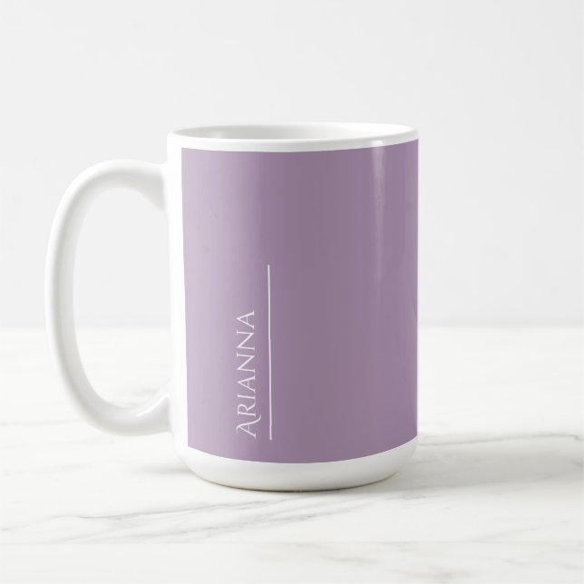 Mug Violet personnalisé (Gauche)