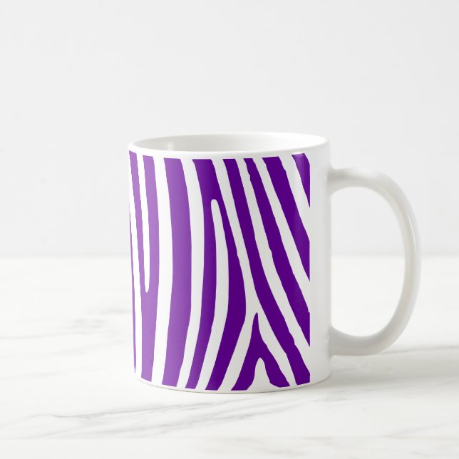 Mug Violet Violet Zèbre rayures (Droite)