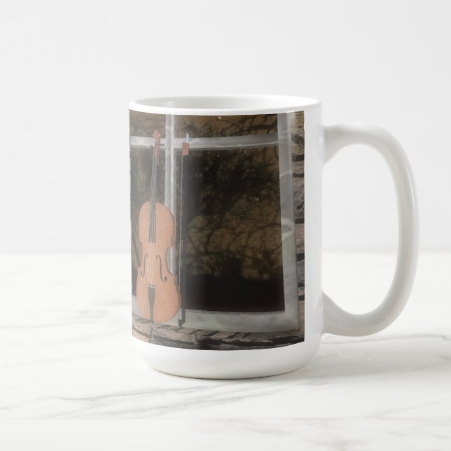 Mug Violon dans la fenêtre : Version originale :Coffee (Droite)