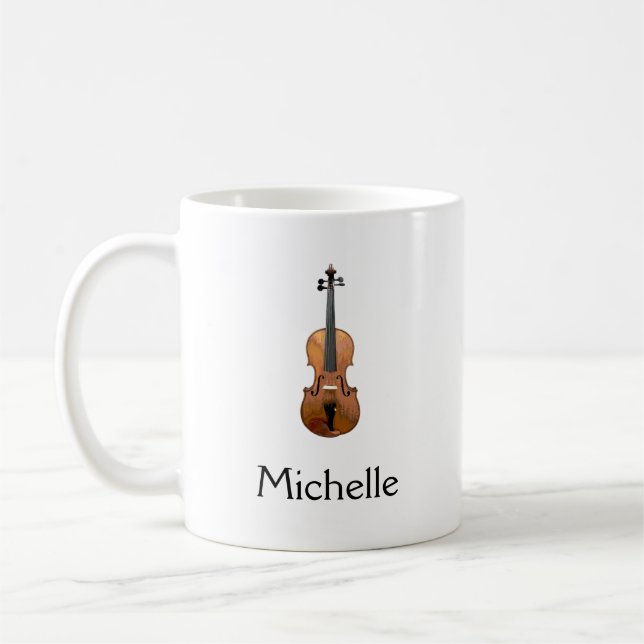 Mug Violon musical personnalisé (Gauche)