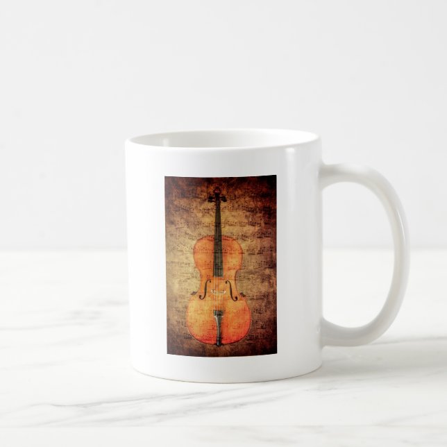 Mug Violoncelle vintage (Droite)