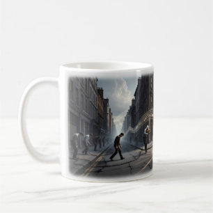 Mug Violonistes de Rue Notes Lumineuses Lutte Urba