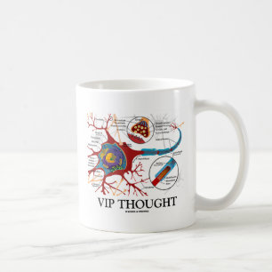 Mug VIP pensé (humour de neurone/synapse)