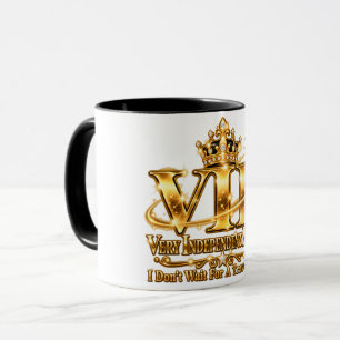 Mug VIP Personne Très Indépendante Voyageur Solo