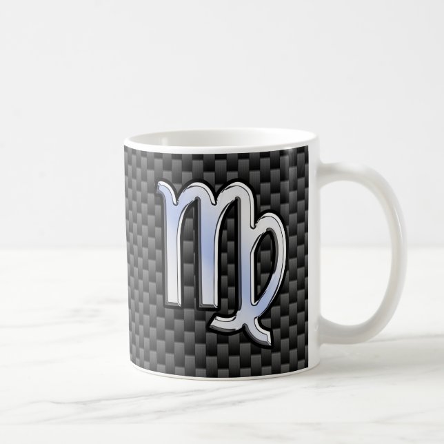 Mug Virgo Zodiac Se connecter au charbon de bois Fibre (Droite)