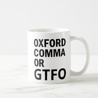 Mug Virgule d'Oxford ou GTFO