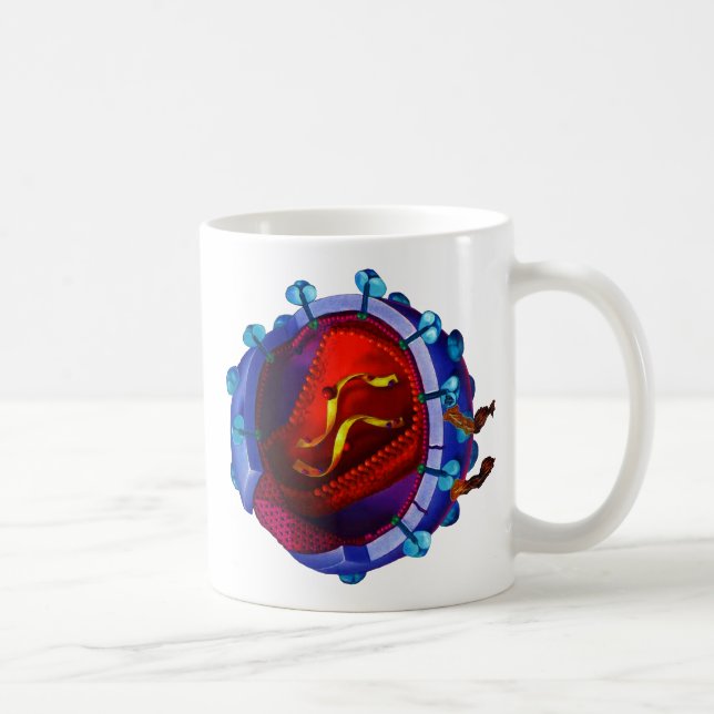 Mug Virus d'HIV (charité de HIV/SIDA) (Droite)