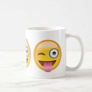Mug Visage avec coincés la langue et l'oeil Emoji de