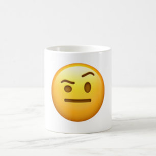 Mug Visage avec un sourcil augmenté - Emoji