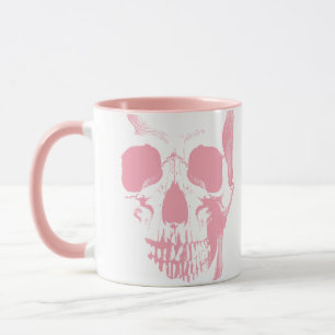 Mug Visage crâne rose