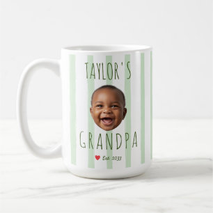 Mug Visage de bébé personnalisé Grand-père Photo Bande