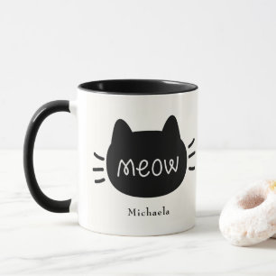 Mug Visage de chat mignon Meow